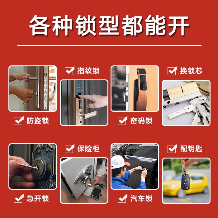 各種鎖型都能開 各種鎖型都能開